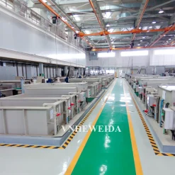 Aircraft landing gear surface treatment line