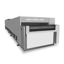 Through type cleaning machine